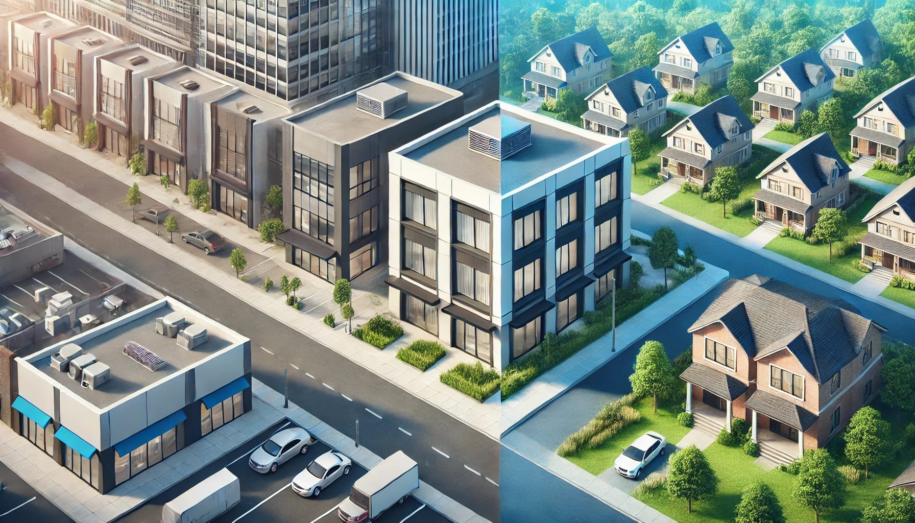 Investimenti immobiliari commerciali e residenziali a confronto