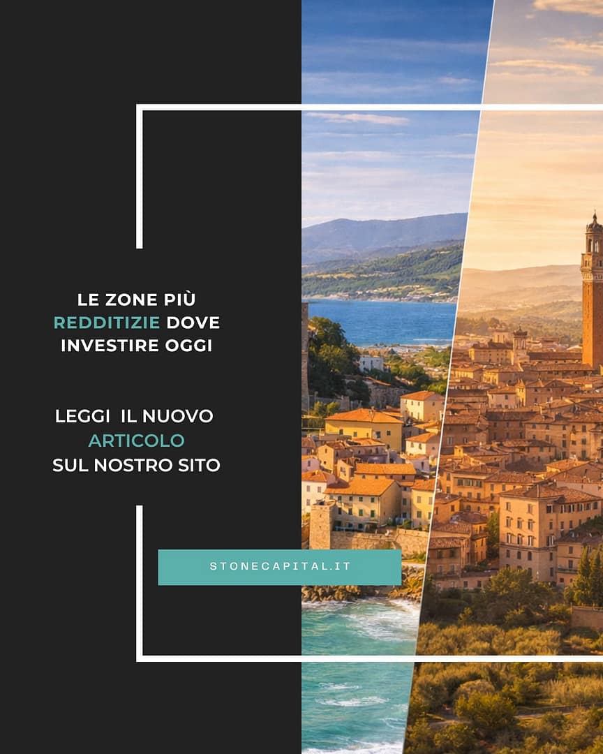 🏗️ Quando si parla di investimenti immobiliari in Toscana, uno degli errori più comuni è pensare che “vada bene ovunque”.
In realtà, la scelta della zona incide più del prezzo di acquisto sul successo di un investimento.

In questo articolo analizziamo le zone più interessanti per gli investimenti immobiliari in Toscana, spiegando dove conviene investire oggi, dove serve maggiore attenzione e perché la conoscenza locale fa la differenza...

⬇️LEGGI L'ARTICOLO⬇️

https://stonecapital.it/investimenti-immobiliari-in-toscana-le-zone-piu-redditizie-dove-investire-oggi/

#stonecapital.it
#investimentiimmobiliari
#investimentiimmobiliaritoscana
#Realestatetoscana
#immobiliaretoscana
#investimentoimmobiliaretoscana
#investimentirealestate
#investimentiperprivati